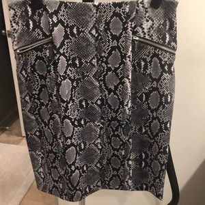 Michael Kors snakeskin look skirt